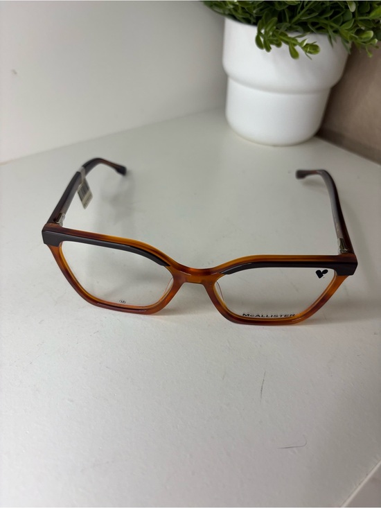 Title: McAllister MC4523 Butterscotch Tortoise Eyeglasses Frames 53-17-140 New main image 8
